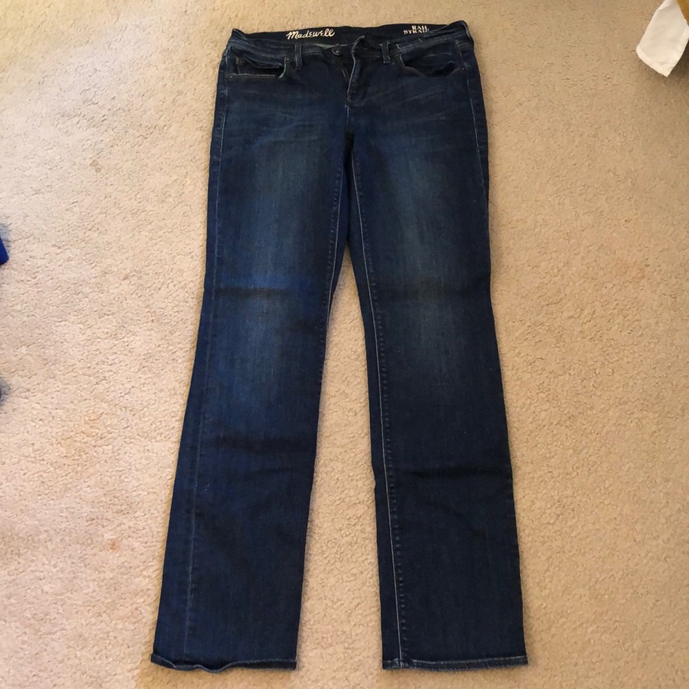 Madewell dark blue jeans